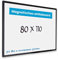 IVOL Eco Magnetic Whiteboard 80x110 | Modernem Schwarzem Rahmen | Magnettafel Whiteboardwand Magnetwand | Stiftablage | 6 Größen | Magnetisch und Beschreibbar
