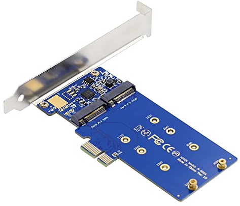 cablecc NGFF Key B+M Dual SATA SSD auf PCI-E 1x Motherboard Desktop Adapter Konverter SSD Karte JMB582 2280