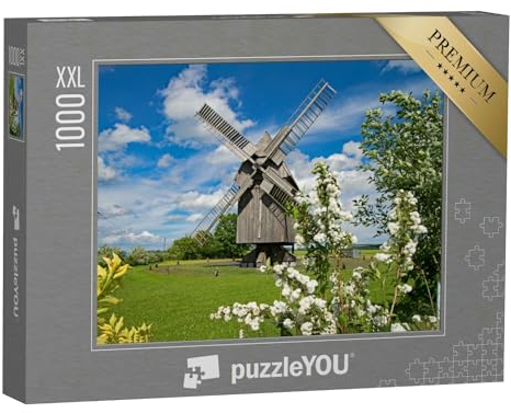 Puzzle 1000 Teile XXL „Windmühle in Krippendorf, JENA“