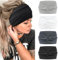 Blooms Haarband Stirnband Damen, Breit Haarbänder Antirutsch Headband Elastisch Head Band Soft Hairband Sport Yoga Gym Haarschmuck 4 Pcs