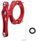 MenYiYDS 1 Pcs Flaschenhalter-Adapter, Aluminium Universal Fahrradkäfig BecherhalterVerstellbare LenkerkäfigbefestigungErsatzflaschenhalter, Sattelstützen-Lenkerhalterung (Rot)