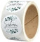 Aufkleber: Schön, dass Du da bist – 50 Stück – rund, Ø 4 cm – Sticker auf Rolle für Gastgeschenke oder als Deko bei Hochzeit, Kommunion, Konfirmation, Taufe - BLÄTTER