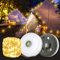 Mineup 8-in-1-Camping-Lichterkette, 100 LEDs, 10 m, tragbare Outdoor-Camping-Lichterkette mit 8 Modi, 2000 mAh, wiederaufladbar, wasserdicht, Camping-Lichterkette für Zelte, Hof, Weihnachten, Festival