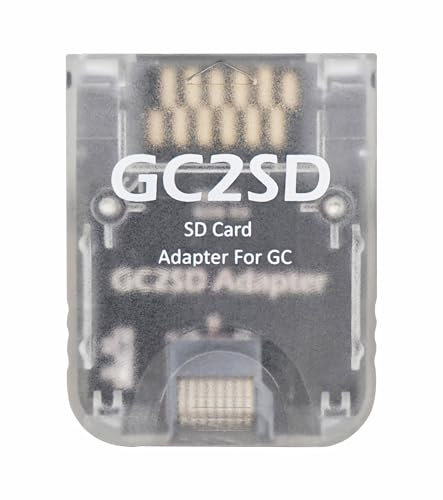 Ceozon Micro SD Card Adapter TF Memory Card Reader Compatible with Gamecube Wii Console Transparent