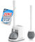 sapisecret weiß wc pömpel and klobürste silikon Set,toilettenbürste mit randreiniger, pümpel and toilettenbürstenhalter stehend, Toilet Brush Weiss bürstengarnitur,saugglocke abfluss，Plunger，bürsten