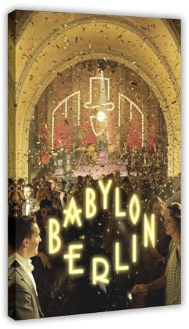 MAYLOVELY TV-Serie Babylon Berlin Poster 2 Leinwandposter Wandkunst Dekor Druck Bild Gemälde für Wohnzimmer Schlafzimmer Dekoration 60 x 90 cm