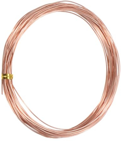 M METERXITY 99.9% Soft Copper Wire, 20 Gauge 33FT Pure Copper Wire for DIY Crafting/Jewelry Making/Gardening Plant/Beading, Craft Wire [0.8mm, 10M]