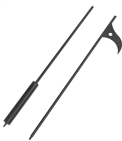 Feuerstelle Poker Stahl 40 Zoll Lang Abnehmbarer Feuerpoker Im Freien für Kaminkampenfeuer Holzofen und Innengebrauch