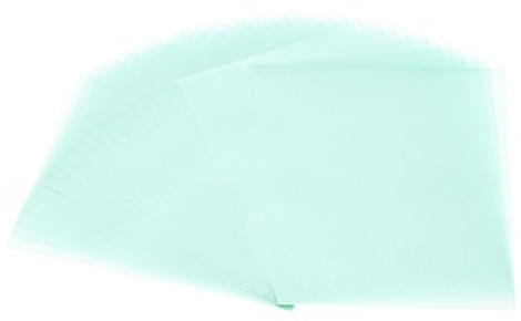 PATIKIL 40 Blätter Pergamentpapier 14 x 10.8cm, Transparentpapier Bedruckbar Pergamentpapier 100GSM für Einladungen Laser Tintenstrahldruck Kartenherstellung Basteln Nachverfolgung, Blau