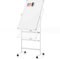 FANTASK Doppelseitiges mobiles Whiteboard, 60 x 100 cm, höhenverstellbares magnetisches Whiteboard mit Rollen, Ständer und Stiftablage, inkl. Zubehör für Schule, Büro, Zuhause (Weiß)