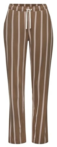 Lascana Damen Pyjamahose | mit Alloverprint, elastischer Tunnelzugbund mit Bindeband, seitliche Eingrifftaschen, schmale Passform