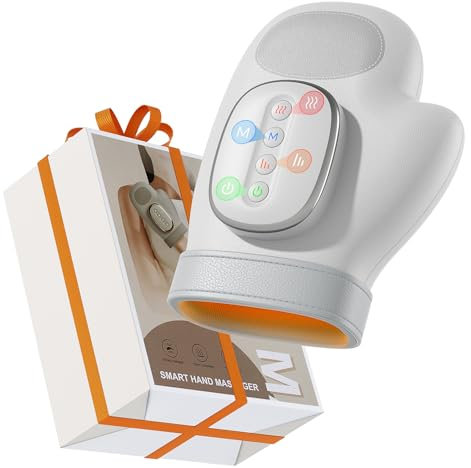 Estefanlo Handmassagegerät, Comfier Wireless Handmassagegerät mit Heizung, Hand massager für Arthritis und Karpaltunnel, Elektrische Handmassagegeräte Großes Geschenk für Männer und Frauen
