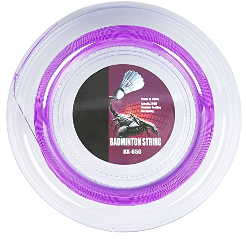 Kavolet 200 M Badminton String, Badminton Racket String Nylon, BX650 Racquet -Thread -Linie mit Hervorragender Elastizität für Professionellen Spieler, Wear Proof, Tolle Erfahrung
