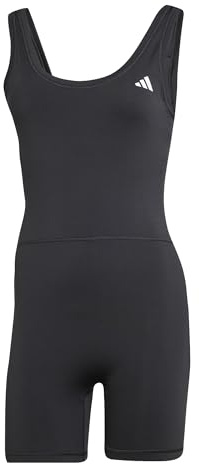 adidas Women's Optime Essentials Workout Onesie, black, XL