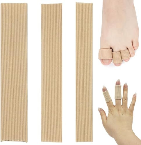 6 PCS Protege Orteil en Gel Silicone Découpable, S/M/L, Tube de Coussin D'orteil, Manchon Souple pour Ampoules, Cors, Frottements, Soulagement Douleurs des Orteils et Doigts Pieds Mains
