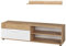 Vicco Lowboard & Regal Berno, Goldkraft Eiche/Weiß, mit 1 Klappe
