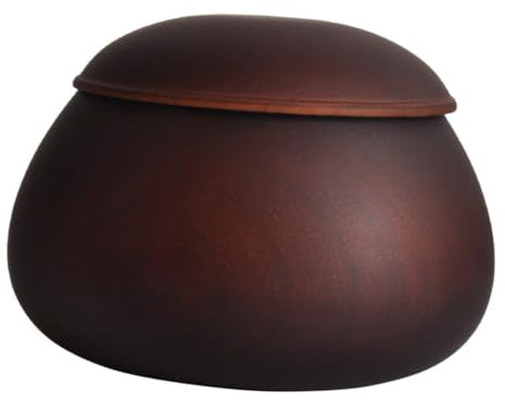 ERINGOGO Go Schachfiguren Aufbewahrungstopf aus Holz Langlebige Schachspiel Zubehör Praktischer Schachstück Behälter mit Deckel für Schachzimmer und Unterwegs Leicht zu Reinigen und Tragbar