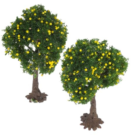 Garneck 2piezas Árbol De Micropaisaje Maquetas De Árboles para Paisajismo Árboles Falsos Maquetas De Trenes Arquitectura Manualidades Diorama