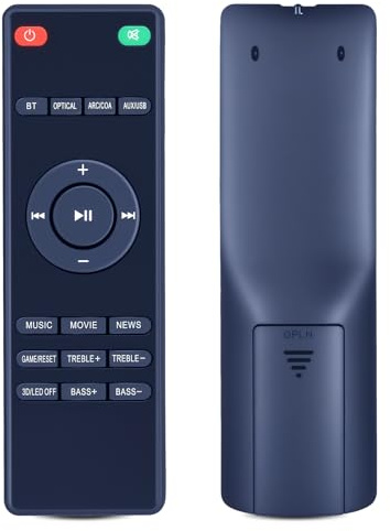 TCNOUMT Fernbedienung Ersatz Kompatibel mit Heymell Soundbar Voyage201 Lautsprecher Home Audio SoundBar