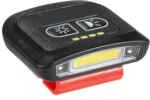 Multifunktions Hutlampe Led, Wiederaufladbar, Hohe Helligkeit, Schwarz | USB Schnellladung, Mehrere Stufen, Stabile Lichtausgabe, ABS und Pc, für Outdoor Abenteuer und Nachtarbeit