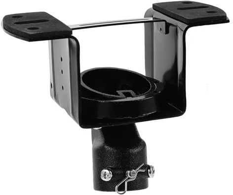 Noir Support de Ventilateur de Plafond Incliné en Fer | Installation Rapide, Forte Capacité de Charge, pour Bureaux et Espaces Commerciaux