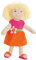Heless 20 – Fair Trade Stoffpuppe Mädchen Maja mit peppigem Kleid, ca. 32 cm große Weich-Puppe zum Kuscheln, Spielen und Liebhaben