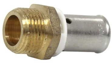 IBP Bänninger - Raccord à sertir - Lot de 10 Raccords PER à sertir Ø12x1,1 - Mâle 3/8 (12/17) - IBP Bänninger