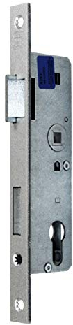 BKS Rohrrahmenschloss/Rahmenschloß 45/72/8, Stulpbreite: 20mm, DIN Links (schmale Bauweise) incl. SN-TEC® Montageset