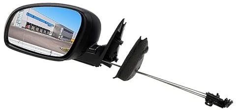 BESTPRICE 1x Elektrischer Außenspiegel links Seitenspiegel asphärisch Kompatibel mit SKODA FABIA 2 (542), FABIA 2 Kombi (545)