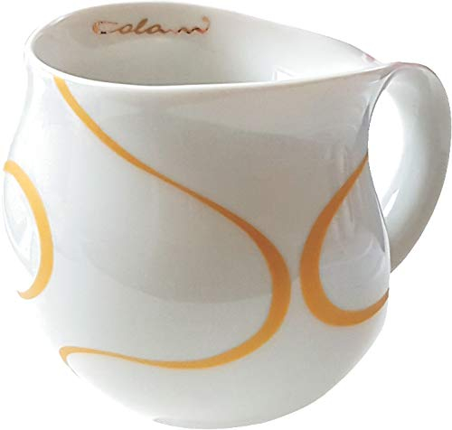 „gold&color“ Luigi Colani dekorierte Kaffeetasse Becher Tasse Cappuccinotasse Kaffeebecher Loop gold 260 ml