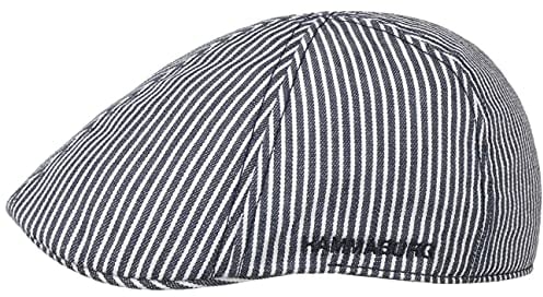 HAMMABURG Cotton Flatcap Stripes Unisex All Seasons dunkelblau L (58-59 cm)