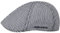 HAMMABURG Stripes Cotton Flatcap - Schirmmütze in Streifenoptik - Unisex - Baumwollcap für alle Jahreszeiten dunkelblau L (58-59 cm)