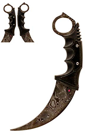 ARIKnives CS GO Karambit Elite - Damascus Steel - CSGO Knife Skin Counter Strike Global Offensive Jagdmesser Survival