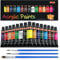 Shuttle Art Acrylic Paint Set, 15 x12ml Tubes Craft Paints for Children, Acrylic Paint Kit for Clay, Model, Poster, Rock Painting, Paints for Kids Adults Beginner Painting on Canvas Wood Model Fabric