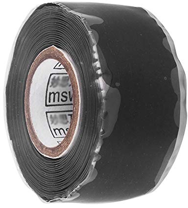 Demiawaking Dichtband wasserdicht Silikonband selbsthaftend Reparaturband wasserdicht Isolierband für Wasserschlauch Reparatur (schwarz)