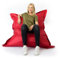 LIVEDECO - Pouf Géant XL 160 x120 cm Intérieur et Extérieur, Déhoussable, Salon, Jardin, Rouge BiG52