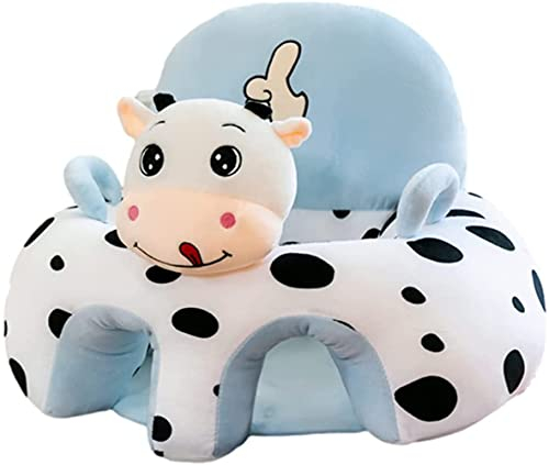 Zinsale Kinder Plüschsessel Baby Sofas fürs Kinderzimmer Kuscheltier Ausgestopftes Tier Kindersessel Lesesofa Weiches Sitzkissen Plüschtiere Kleinkindmöbel (Cow)