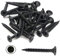 TERF Drywall Fine Thread Sharp Point Screws Phillips Drive Flat Countersunk Black Screws For Drywall Plasterboard Wood and other similar types Screw, Pack of 100, 3.5 X 25