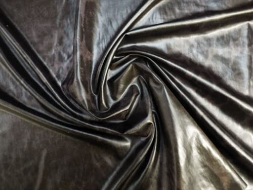 Oilskin Regenmantel, Metallic, Meterware