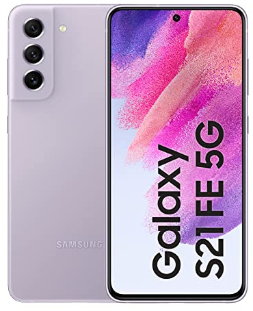 Samsung Galaxy S21 FE 5G, Android Smartphone, 6,4 Zoll Dynamic AMOLED Display, 4.500 mAh Akku, 256 GB/8 GB RAM, Handy in Lavender, inkl. 36 Monate Herstellergarantie [Exklusiv bei Amazon]