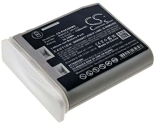 TECHTEK Battery 2600mAh compatible with [Philips] IntelliVue MP2, IntelliVue MP2 M8102A Patient Monitor, X2, X2 M8002A Patient Monitor, M3002A, M8102, M8102A, Module Multiparametres MMS replaces 9898