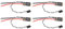 Keenso 4Pcs Bürstenloser ESC, 45A 2 6S Netzteil RGB LED Elektrische Geschwindigkeit Regler für RC FPV Quadcopter Flugzeug Drohne