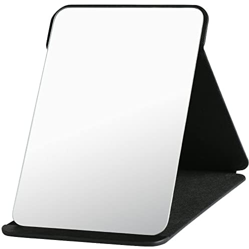 OSDUE Reisespiegel Klappbar, Klappbar Make-up, Tragbar Kosmetikspiegel, Klappbarer Reisespiegel für Tischplatte, Handheld, Zuhause und Reisenutzung (Extra Groß - 25.5 x 18CM)