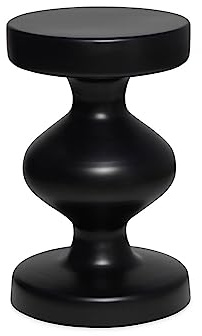 sweeek - Beistelltisch, Sofaende, Nachttisch aus Metall, Hawa, Ø29,5 x H 47cm
