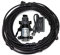 Kit de Sistema de Enfriamiento Por Nebulización para Exteriores, Sistema de Nebulización para Patio con Bomba de 12 V, Adaptador de 3/4 y Boquilla de Niebla de Latón para Patio, Riego, Jardín, Hogar