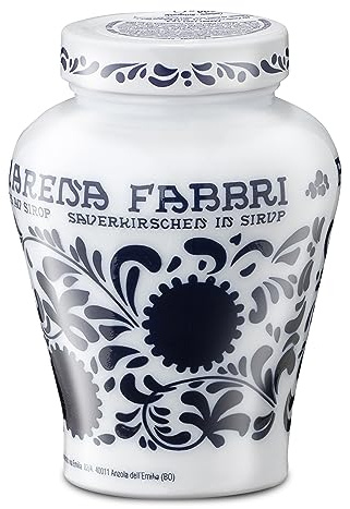 Food-United AMARENAKIRSCHEN 6x600g Opaline | FABBRI 1905 | in Sirup | Halb-Kandiert | Amarene | Amarena-Kirschen aus Italien | fabbri amarena cherries | für Joghurt-Eis Dessert Topping Cocktail