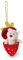 NICI Kuscheltier Bär Bendix 13cm I Plüschtier Bär in Einer Plüsch-Erdbeere als Kuscheltier Anhänger Green I Für Schmusetierliebhaber I Stofftier – 49435