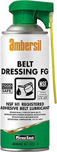 Ambersil 30257 NSF H1 Reg Food Grade Belt Dressing 400ml - Reduce Squeaks 3 Pack