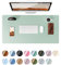 YSAGi Schreibtischunterlage 90x43cm, Premium Leder Mauspad XXL, Rutschfeste Tischunterlage Schreibunterlage, Multifunktionales Office Mousepad Schreibtisch Zubehör für Büro & Homeoffice (Mintgrün)