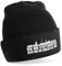 Beanie Strickmütze mit Spruch | Ich bin Stuttgarter also bin ich cooler als du! | schwarz | weiche und warme Fußball Mütze für Stuttgart Fan | Skyline | SoftTouch Einheitsgröße für Erwachsene